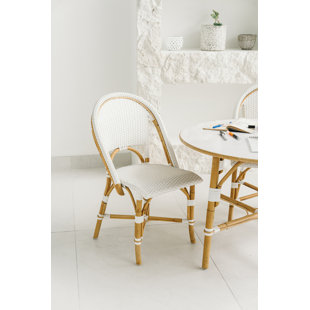 Fauteuil d'enfant en rotin bistro