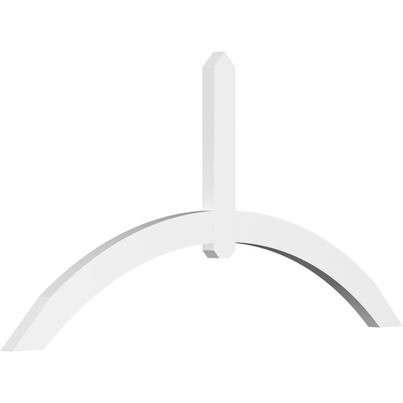 Support pour pignon en PVC Archdale, H 36 po x l 72 po (pas 12/12), P 2 po x F 4 po