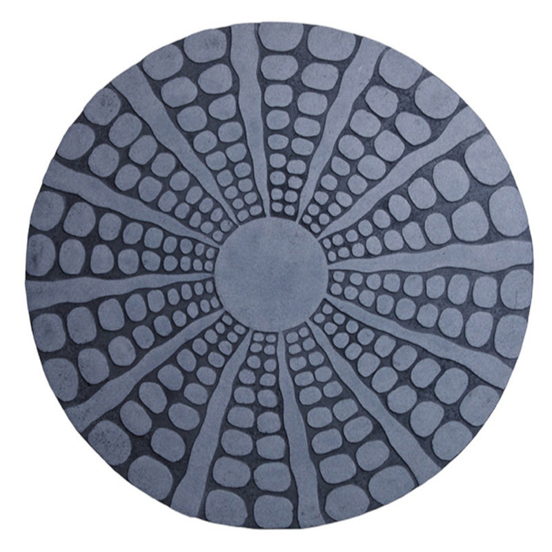 Round Sandstone Wall Decor with Stardust Pebble Large, Gray, 28" H x 28" W x 2.5" D