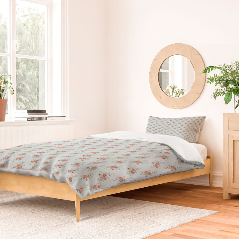 Ensemble de housse de couette Evanjelina & Co, Housse de couette lit simple TG + 1 taie décorati