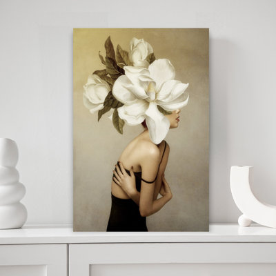 «Magnolia Beauty», art mural rétro