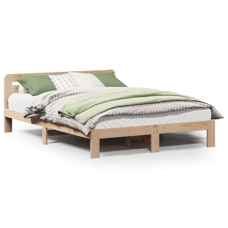 Bed, Brown, European Kingsize (160 x 200 cm)
