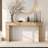 63" Hollow Leg Console Table | Modern Entryway Sofa Table for Living Room, Hallway & Foyer-271093518