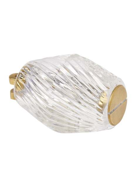 Collier 132 Chandelier, Natural Brass, 140.5" H x 2" W x 2" D