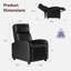Fauteuil inclinable standard de 25,2 po Nailea-896682325