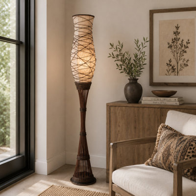 Callicles 59'' Brown Novelty Floor Lamp