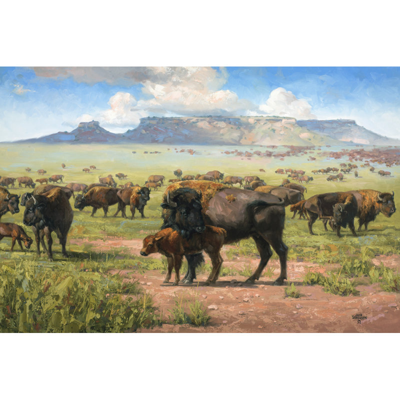 Spirit Of The Plains - Wrapped Canvas Art Prints, 81cm H x 122cm W x 3.8cm D