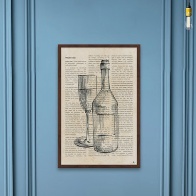 Histoire du vin blanc - reproduction d'art