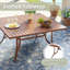 Table de salle à manger carrée 59,1 "avec trou pour parasol-671040131