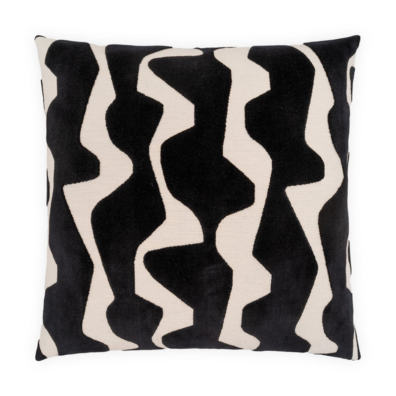 Spazzio Throw Pillow, Ebony