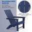 Chaises Adirondacks pliantes en PEHD Catelynn avec table (2 chaises et 1 table)-1902445004