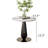 White Faux Marble End Table, Side Table Diamond-Shaped Base for Bedroom, Living Room
