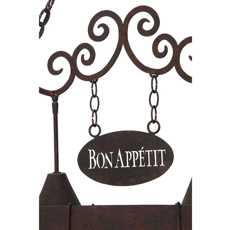 Bon Appetit Handcrafted Hanging Pot Rack