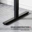 55'' Electric Height Adjustable Standing Desk With Splice Top, Black-649195045-649195046-649195048