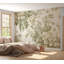Murale à motif floral pelez et collez - Fleurs rétro rétro crème-678555884