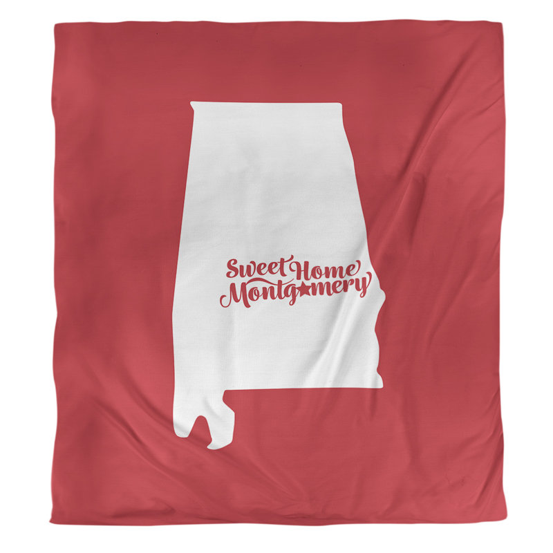 Housse de couette alabama montgomery, Housse de couette simple TG, Rouge