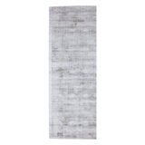 Silk Area Rug in Light Gray