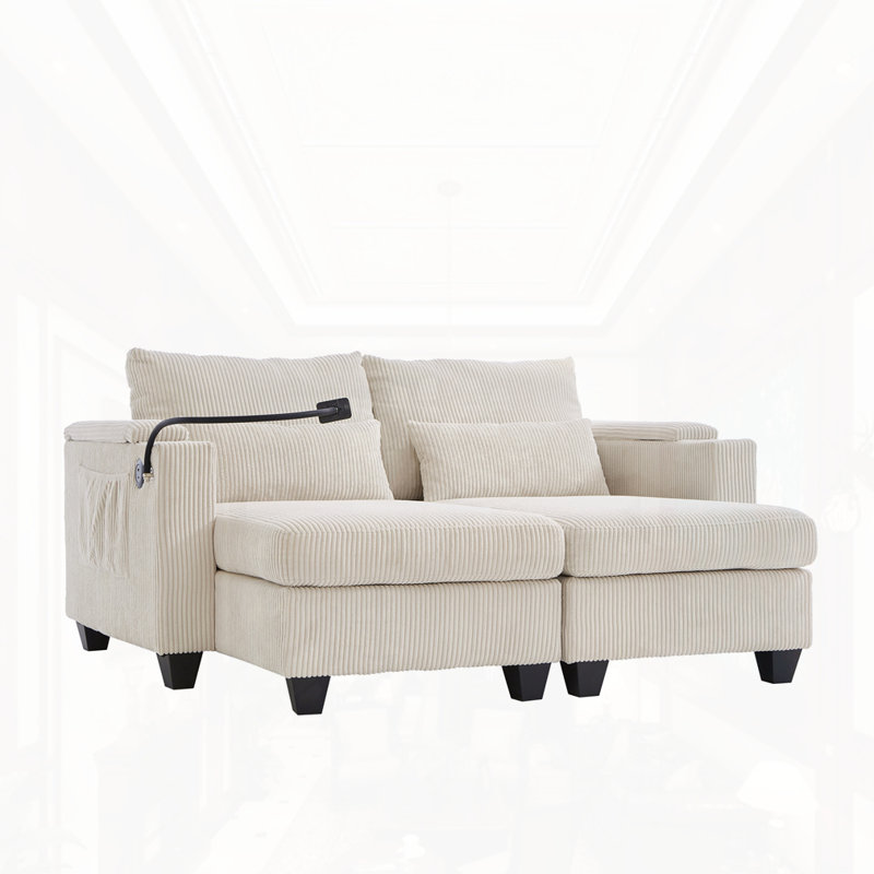 Méridienne convertible, Beige