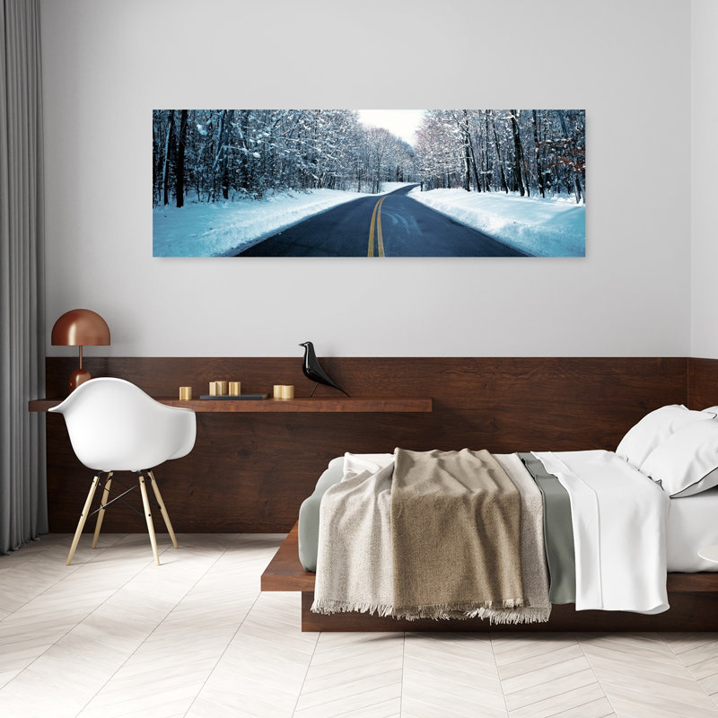 «Metro Park Road Oh Usa», art mural abstrait contemporain, H 20 po x l 60 po