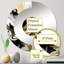 Golden Wave Reflections II - Miroir mural demi-cercle-101224507
