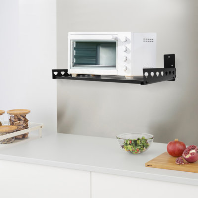 Ramelle Wall-Mounted Oven Rack Stainless Steel Microwave Oven Stand