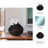Glass Smokey Brown Round Rotund Vase