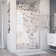 Distinctive Elite 44.06" W x 71.38" H Hinged Semi-Frameless Shower Door