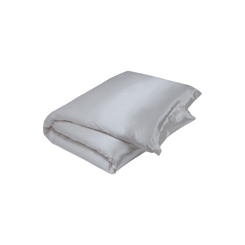 Signature Duvet Cover, W 88"x L 92", Silver Gray
