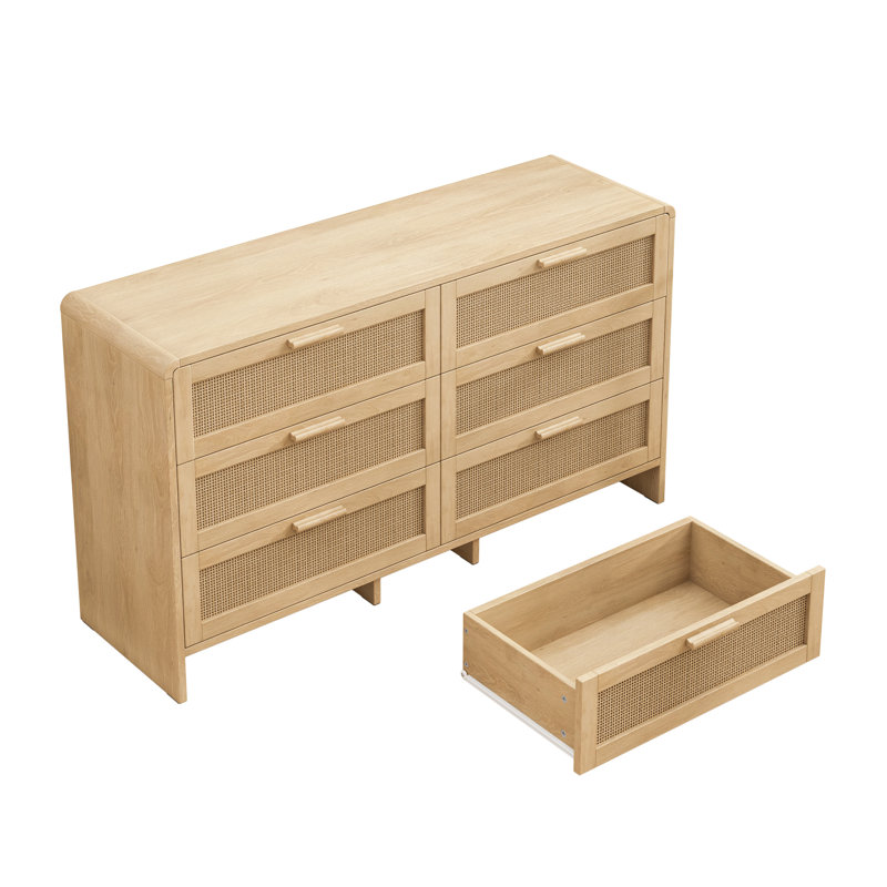 Armoire de coin 6 tiroirs 6 tiroirs, Naturel