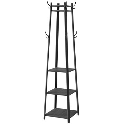 Clary Metal Freestanding 8 - Hook Coat Rack