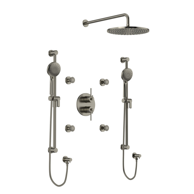 Système de douche thermostatique et à pression équilibrée 3/4 po CS ™ avec fonctions multiples, y compris les jets pour le corps