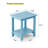 Rosibel Rectangular Outdoor Side Table , 16.14'' in. W 12.59'' in. D-868747894
