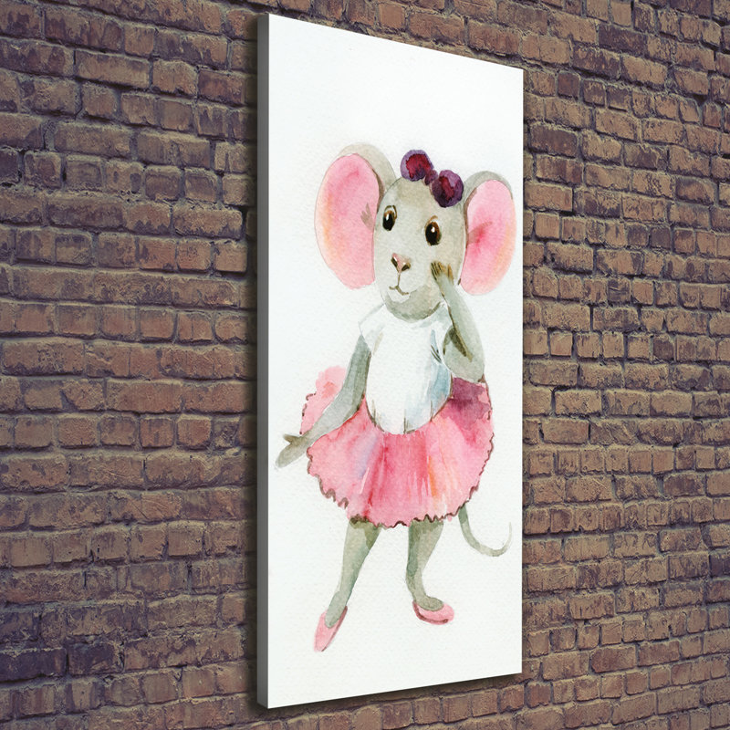 Mouse Ballerina - Wrapped Canvas Print