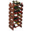 Geis 21 Bottle Solid Wood Floor Wine Bottle Rack-546021017-658952954