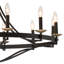 Lustre à roulettes en acier à 12 lumières de style bougie Mattheo-2128397159