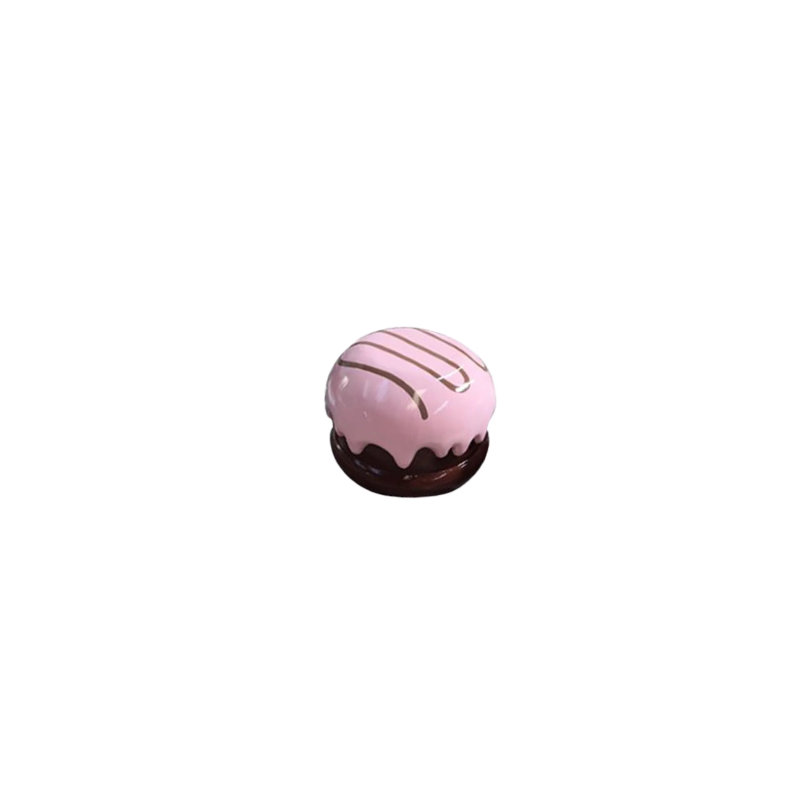 Statue truffe Jadian rose mauve surdimensionnée