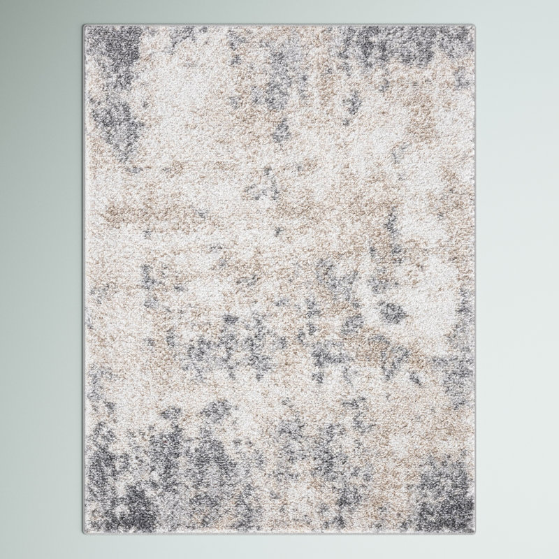 Tapis gris Cristina, Rectangle 5 pi 3 po x 7 pi 3 po