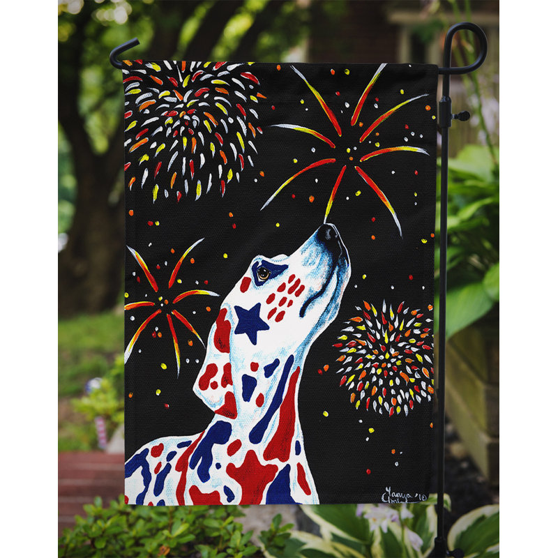 Dota Double Sided Polyester Animal Garden Flag, 15" H  x 11" W