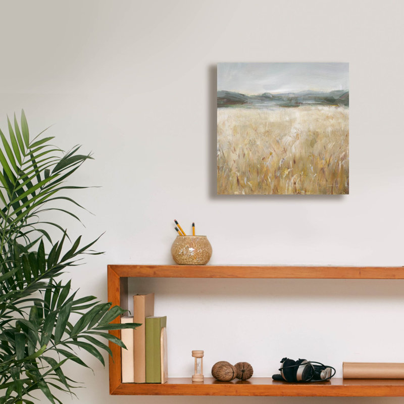 «Field Of Gold 2» par Danhui Nai, art mural sur toile, H 12 po x l 12 po