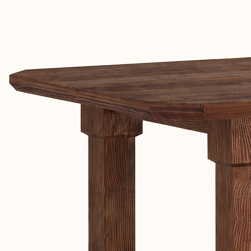 Table de salle à manger 63 ", Marron foncé