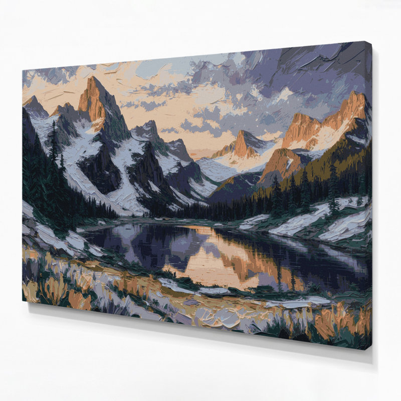 Art mural sur toile gris «USA State Colorado», H 20 po x l 24 po