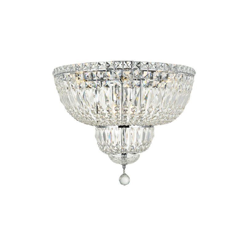 Stinnett Flush Mount, Chrome, Chrome / Royal Cut