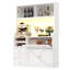 180 cm H Glass Standard Pantry / Tall Cabinet