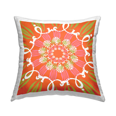 Design Throw Pillow Damask Reversible Throw Pillow