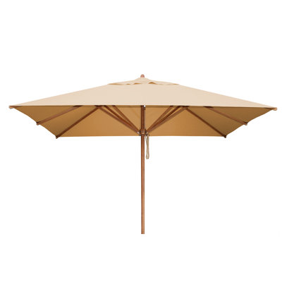 Yadira 300 cm W X 200 cm D Rectangular Market Parasol with Pulley Lift