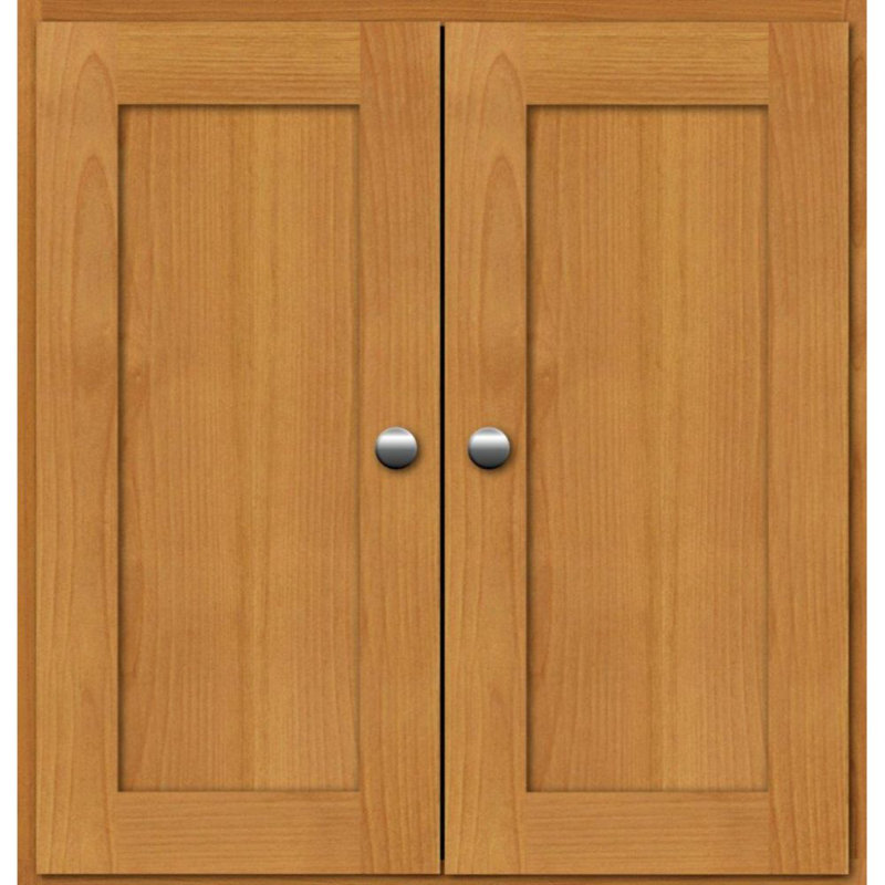 Armoire de salle de bain murale, Aulne naturel