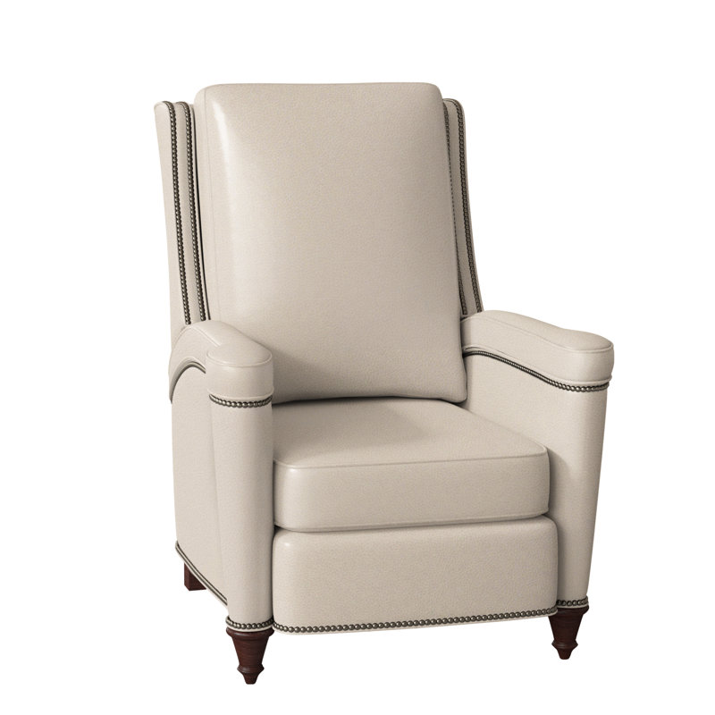 Mayes Recliner, Mahogany, Gunmetal, Anilina Hunter Genuine Leather