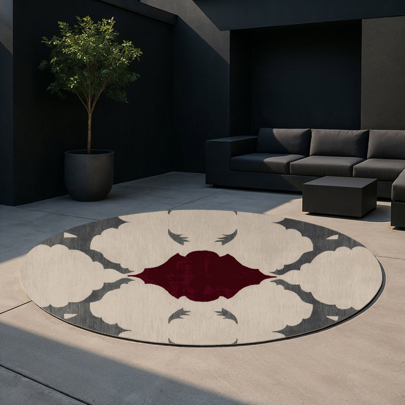 Tapis intérieur et extérieur poli, Round 5'
