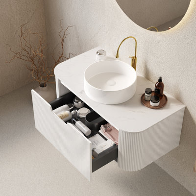 Meuble-lavabo et lavabo de salle de bain 36 po Dina