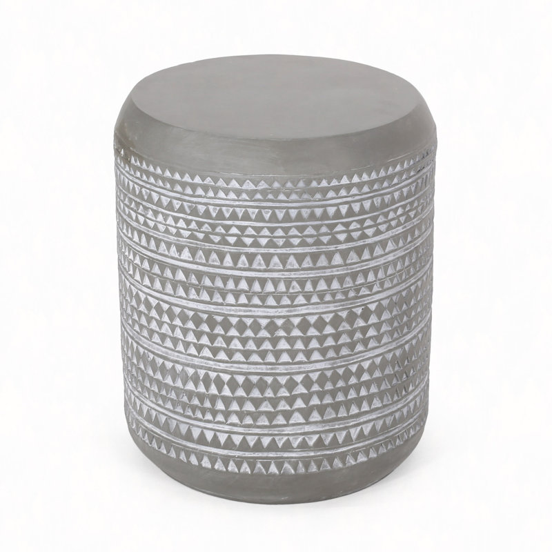 Outdoor Lightweight Concrete Side Table